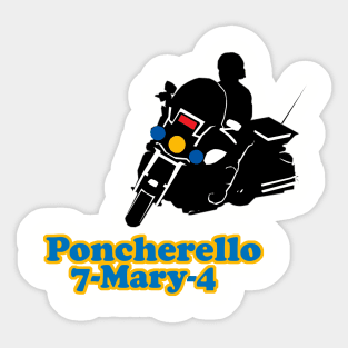 CHiPs Ponch Sticker